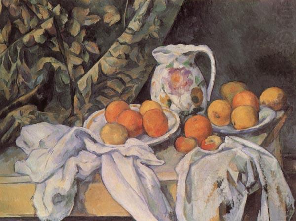 Still life with Drapery, Paul Cezanne